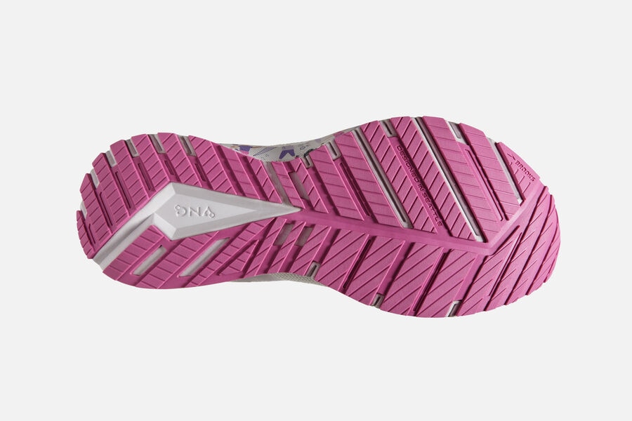 Brooks Running Shoes - Revel 4 Road Womens - White/Pink - OPW-170982